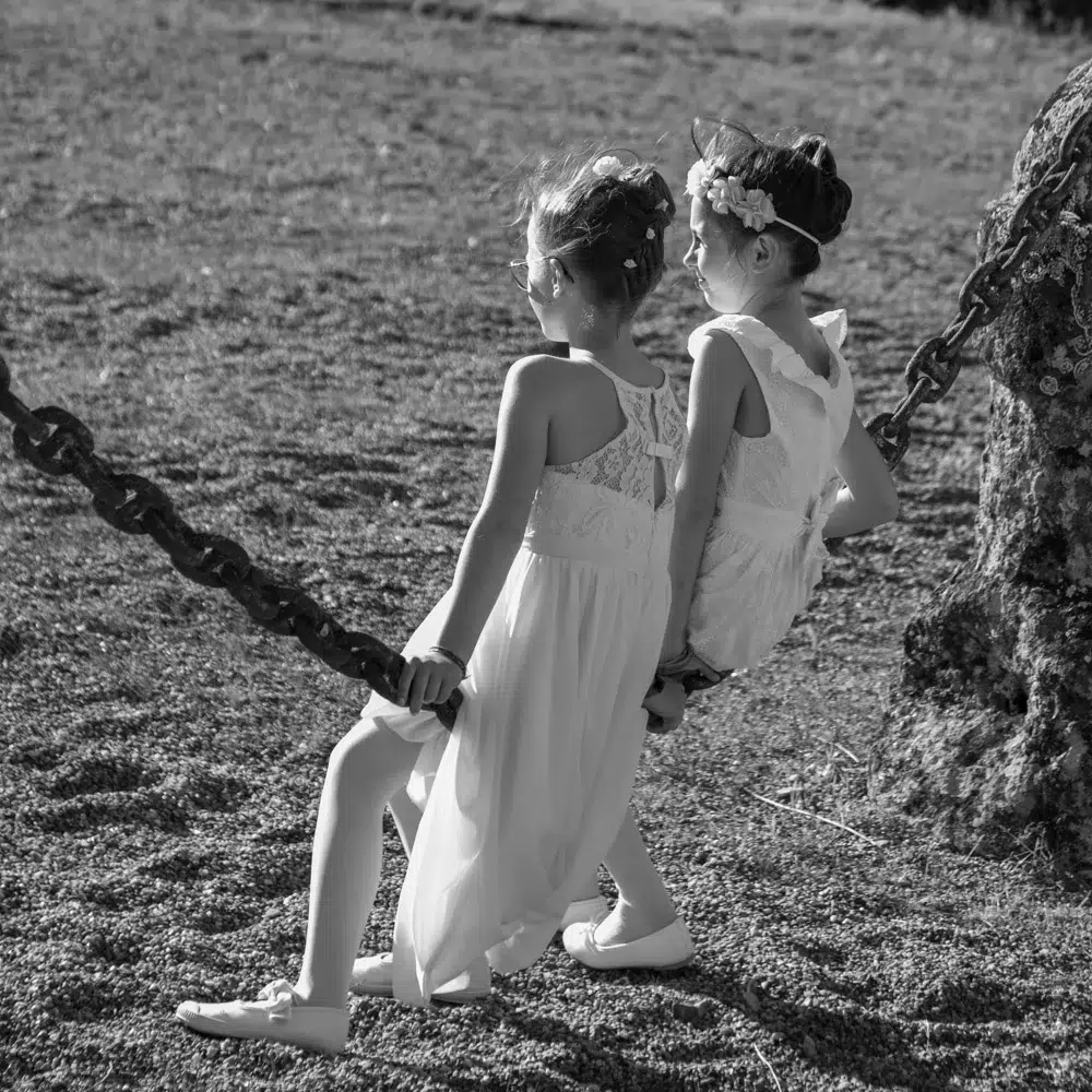 Photo of Bride and GroomHugging