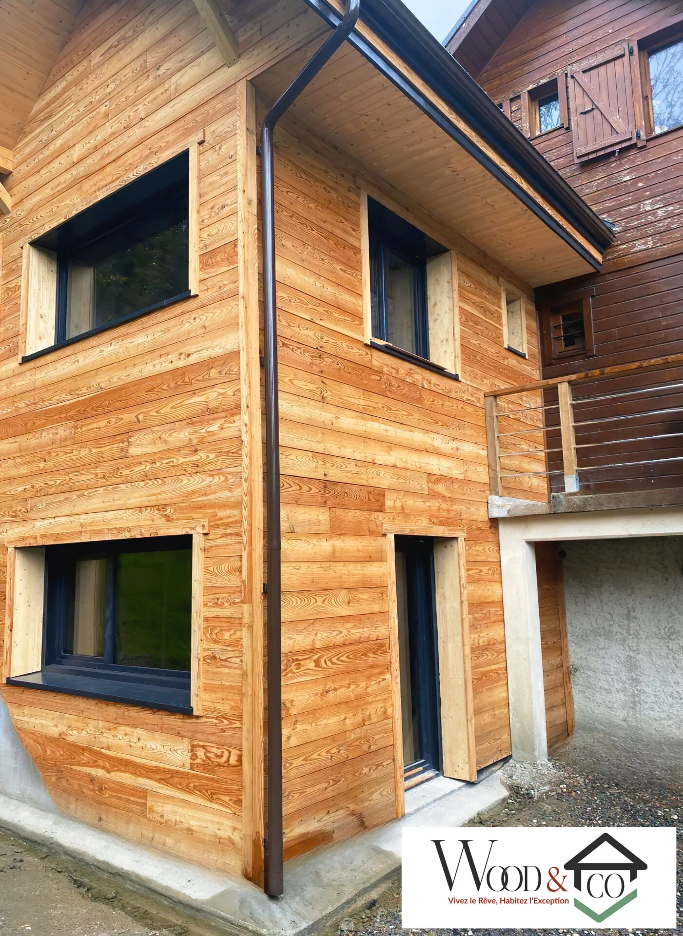 Bridge And Groom Standing While Holding Flower Bouquet