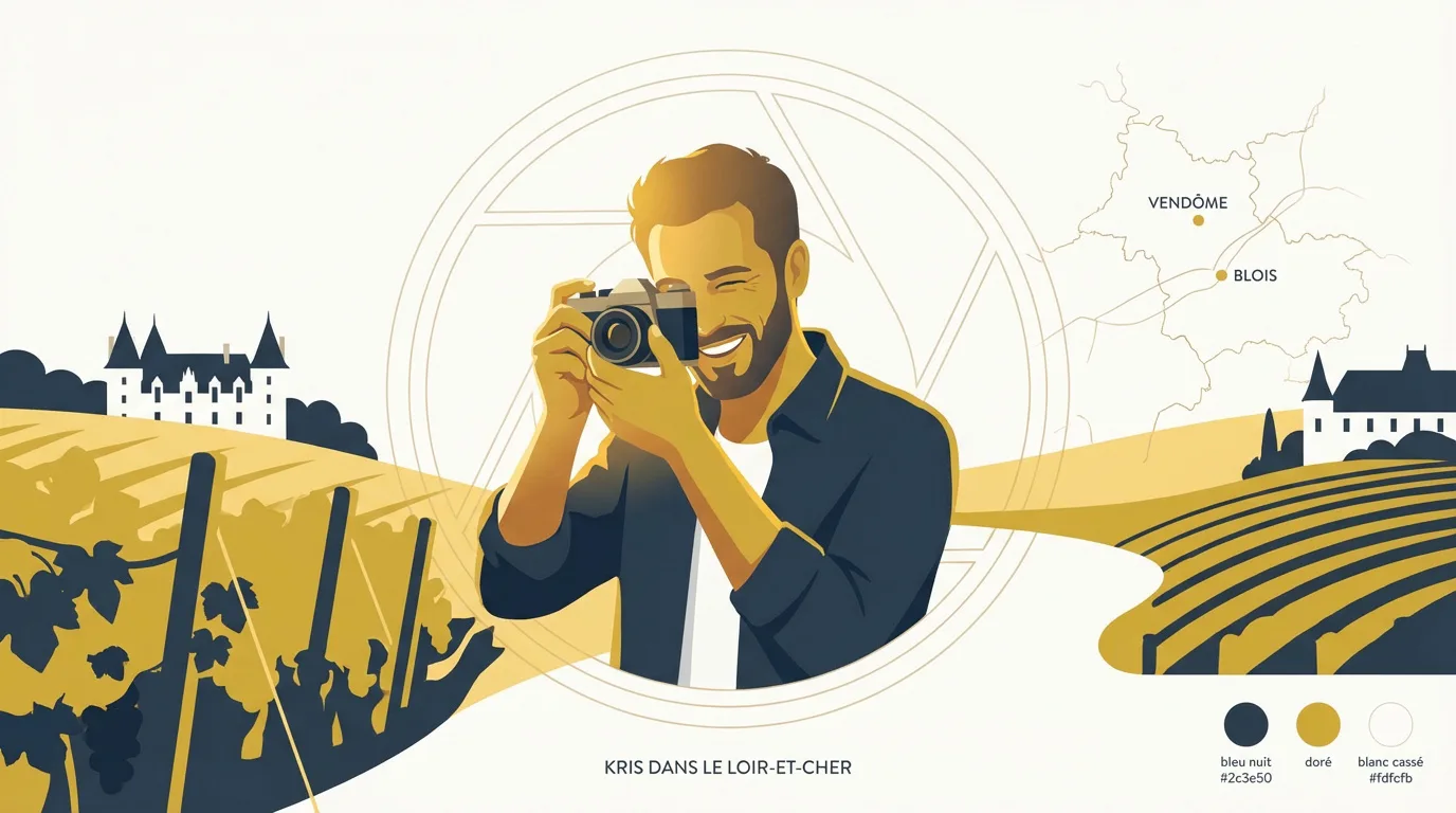 Kris photographe professionnel réalisant un reportage naturel dans le Loir-et-Cher